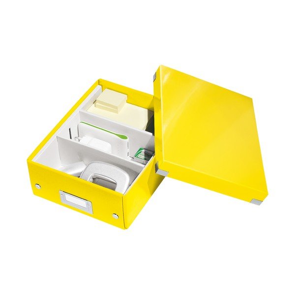 Żółte pudełko z przegródkami Click&Store – Leitz-image-4
