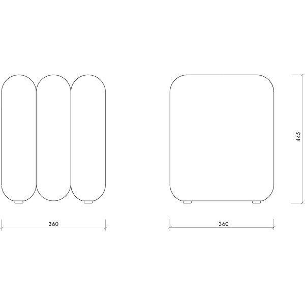 Niebieski wełniany puf Radd – noo.ma-image-4