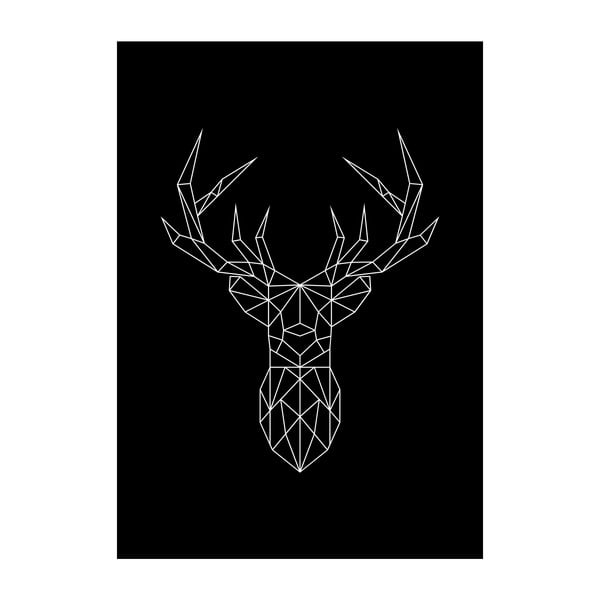 Plakat Imagioo Polygon Deer, 40x30 cm