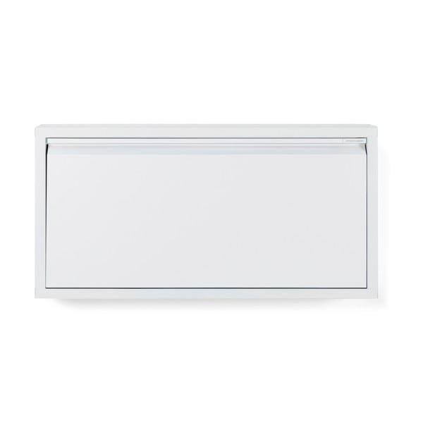 Biała metalowa uchylna szafka na buty 75x37,5x12,5 cm Billy – Spinder Design-image-3