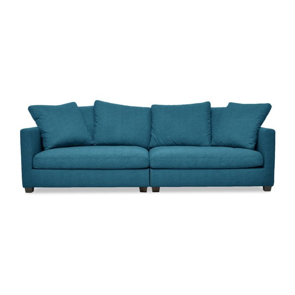 Turkusowa sofa 3-osobowa Vivonita Hugo