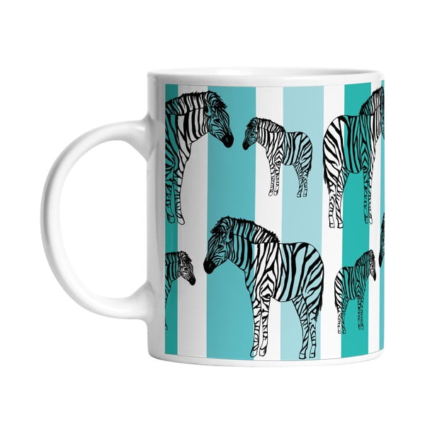 Ceramiczny kubek Striped Zebra, 330 ml