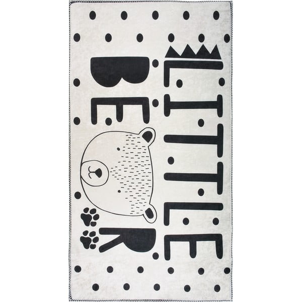 Czarno-biały dywan dziecięcy odpowiedni do prania 160x230 cm Little Bear – Vitaus