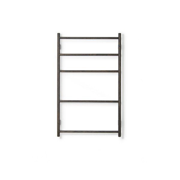 Czarny wieszak na ręczniki z drewna dębowego Wireworks Towel Rail Wallbar-image-1