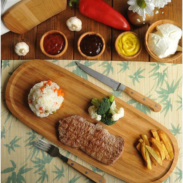 Zestaw 2 bambusowych mat stołowych Bambum Servizio-image-1