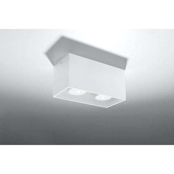 Biała lampa sufitowa Sollux Geo-image-1