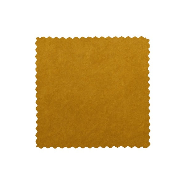 Musztardowy puf WOOOD Sara Low-image-2