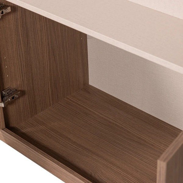 Modułowa szafka pod TV w ciemnym naturalnym kolorze 160x215 cm Build – WOOOD-image-4