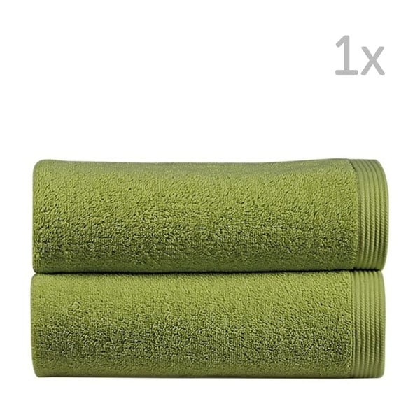 Zielony ręcznik kąpielowy Sorema New Plus, 50 x 100 cm