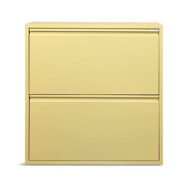 Jasnożółta stalowa uchylna/wisząca szafka na buty 75x77,5x22,5 cm Billy – Spinder Design-image-3