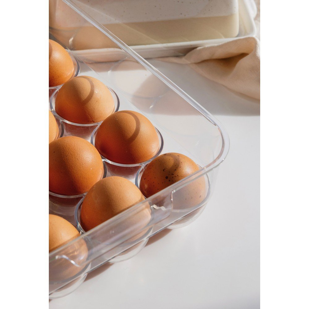 Plastikowy organizer na jajka do lodówki 23x17,5 cm – Casa De Engel (zdjęcie 4)
