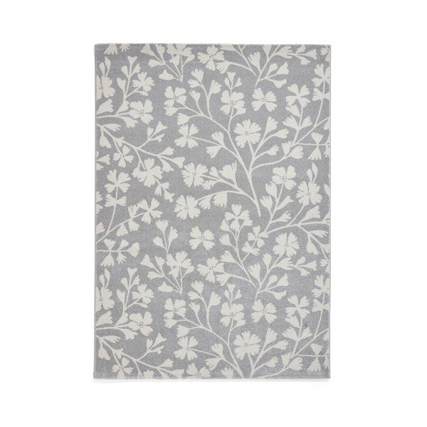 Szary dywan 80x150 cm Grace Floral – Catherine Lansfield