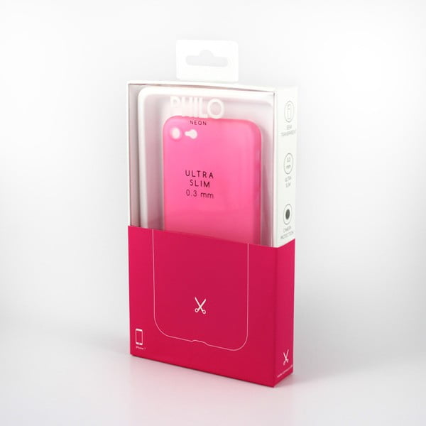 Różowe etui na iPhone 7 Philo Ultra Slim
