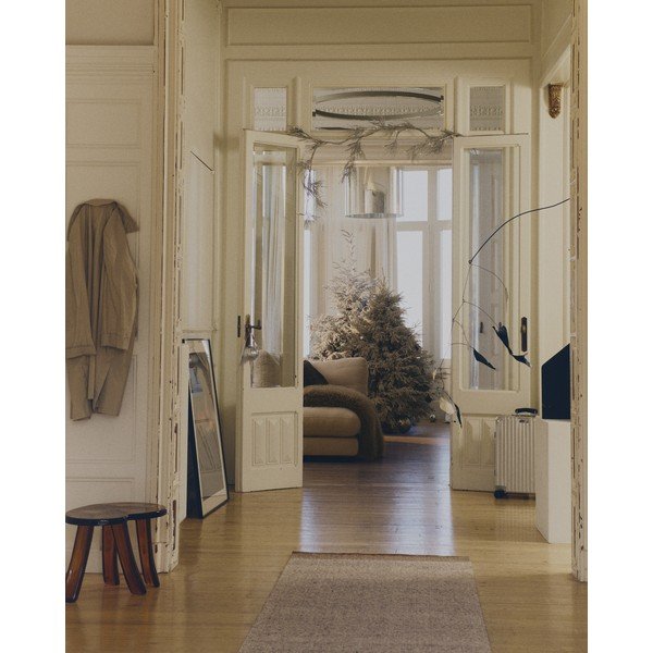 Beżowy wełniany chodnik dwustronny/tkany ręcznie 80x200 cm Nifelia – Kave Home-image-2