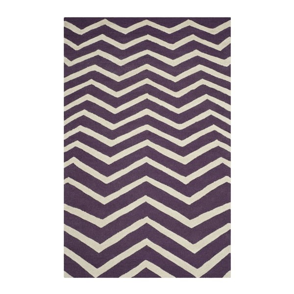 Wełniany dywan Safavieh Edie Purple, 182x121 cm