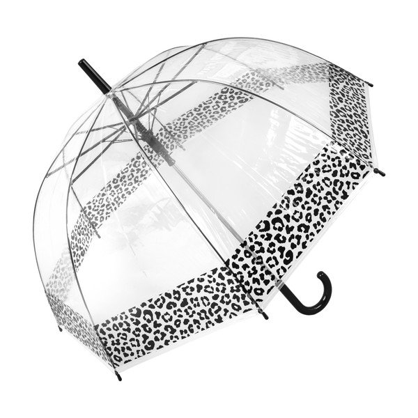 Przezroczysty parasol Ambiance Leopard, ⌀ 85 cm