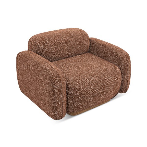 Pomarańczowy/brązowy fotel Ailani – Makamii-image-3