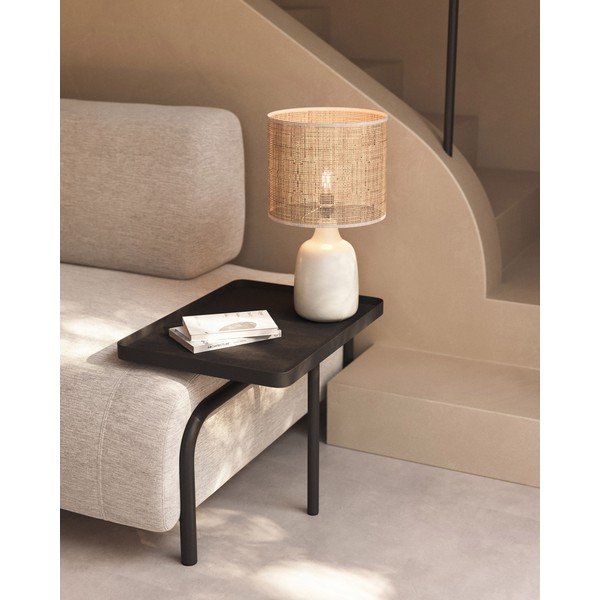 Kremowo-naturalna lampa stołowa ceramiczna (wysokość 46 cm) Erna – Kave Home-image-1