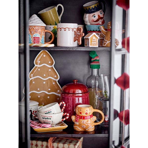 Jasnobrązowy ceramiczny talerz do serwowania ze świątecznym motywem Ginnie – Bloomingville-image-2