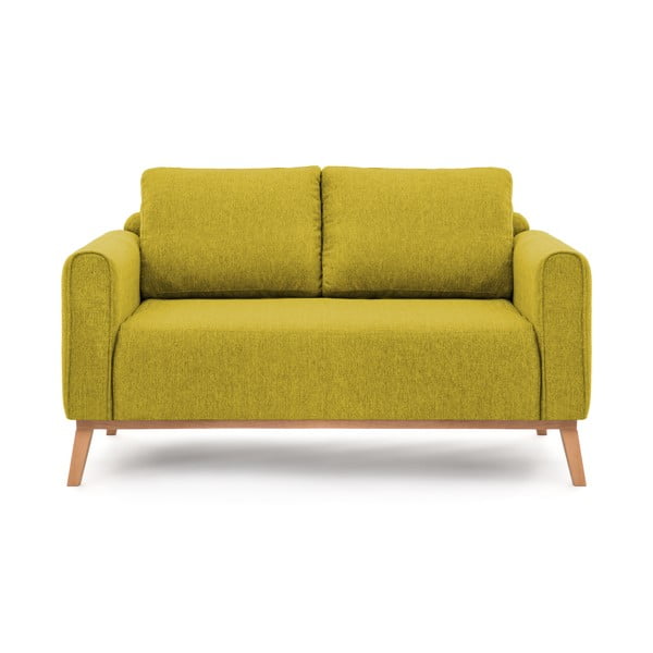 Limonkowa sofa Vivonita Milton, 156 cm