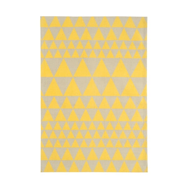 Żółty dywan Asiatic Carpets Triangles, 120x170 cm