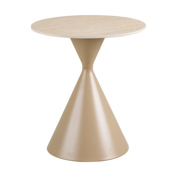 Okrągły stolik z ceramicznym blatem ø 50 cm Annecy – House Nordic-image-2