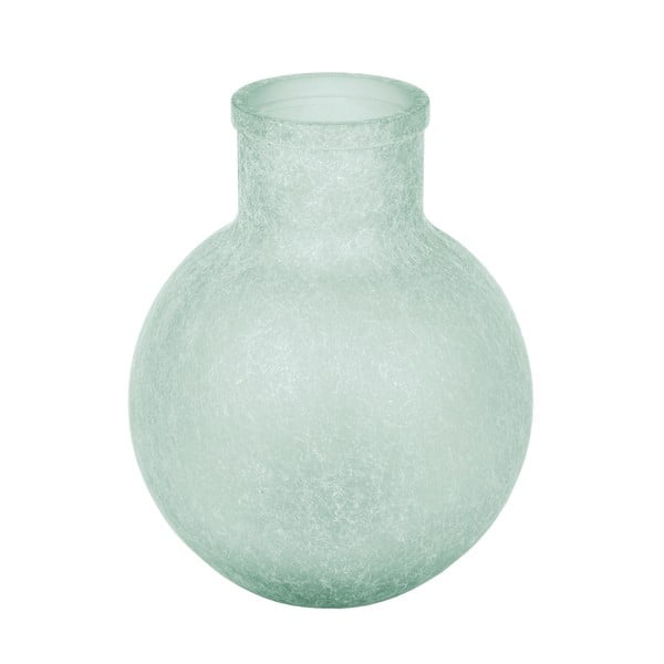 Niebieski wazon ze szkła z recyklingu Ego Dekor Aran, wys. 31 cm
