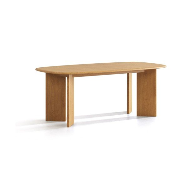 Stół z litego drewna dębowego 100x200 cm Charlotte – Micadoni 