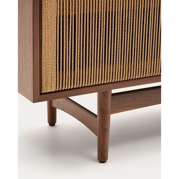 Brązowa szafka pod TV w dekorze orzecha 200x50 cm Elan – Kave Home-image-4