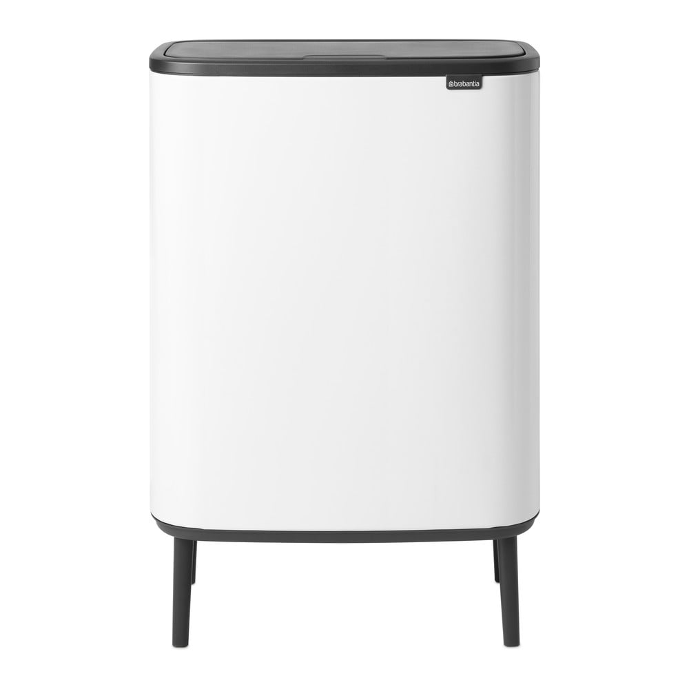 Biały stalowy kosz na śmieci otwierany na dotyk 60 l Bo Touch Bin Hi – Brabantia (zdjęcie 5)