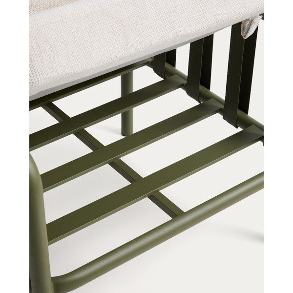 Zielony/beżowy aluminiowy zestaw mebli ogrodowych dla 4 osób Omala – Kave Home-image-2