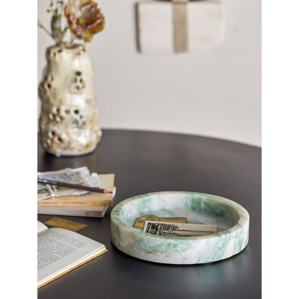 Marmurowa taca dekoracyjna ø 20 cm Ivette – Bloomingville-image-1