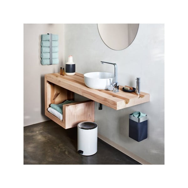 Antracytowy tekstylny kosz na pranie Nexio – Blomus-image-1