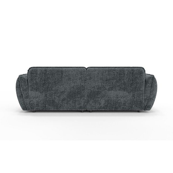 Ciemnoszara sofa z tkaniny szenilowej z szezlongiem 252 cm Nelia Big – Ropez-image-4