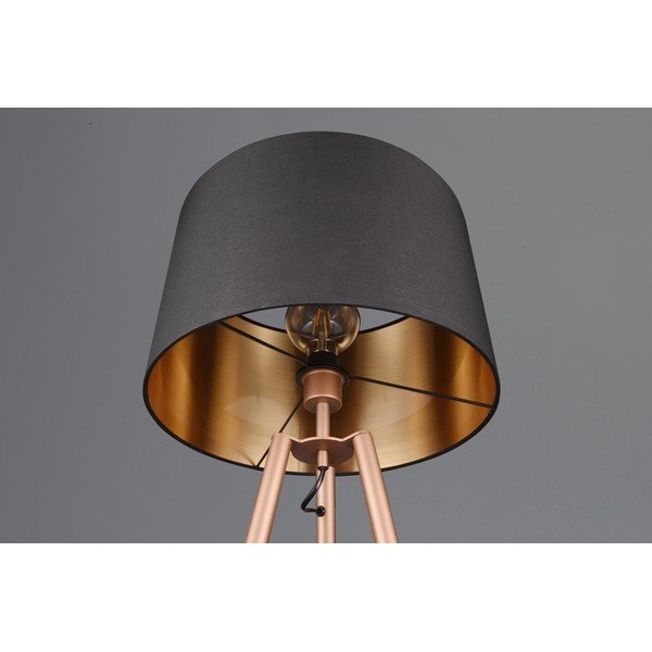 Brązowa lampa stojąca z półką (wys. 152 cm) Colette – Reality-image-3