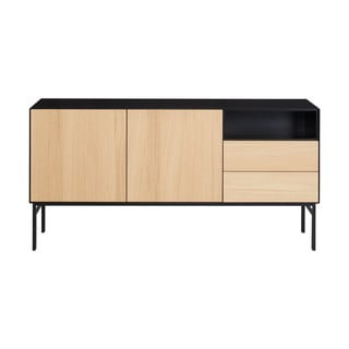 Czarna niska komoda w dekorze dębu 180x89 cm Edge by Hammel – Hammel Furniture