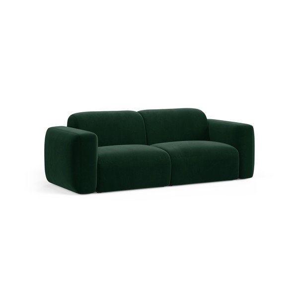 Ciemnozielona aksamitna sofa 220 cm Strino – Cosmopolitan Design-image-1