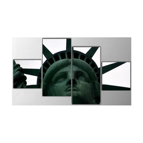 Czteroczęściowy obraz Statue of Liberty, 50x100 cm
