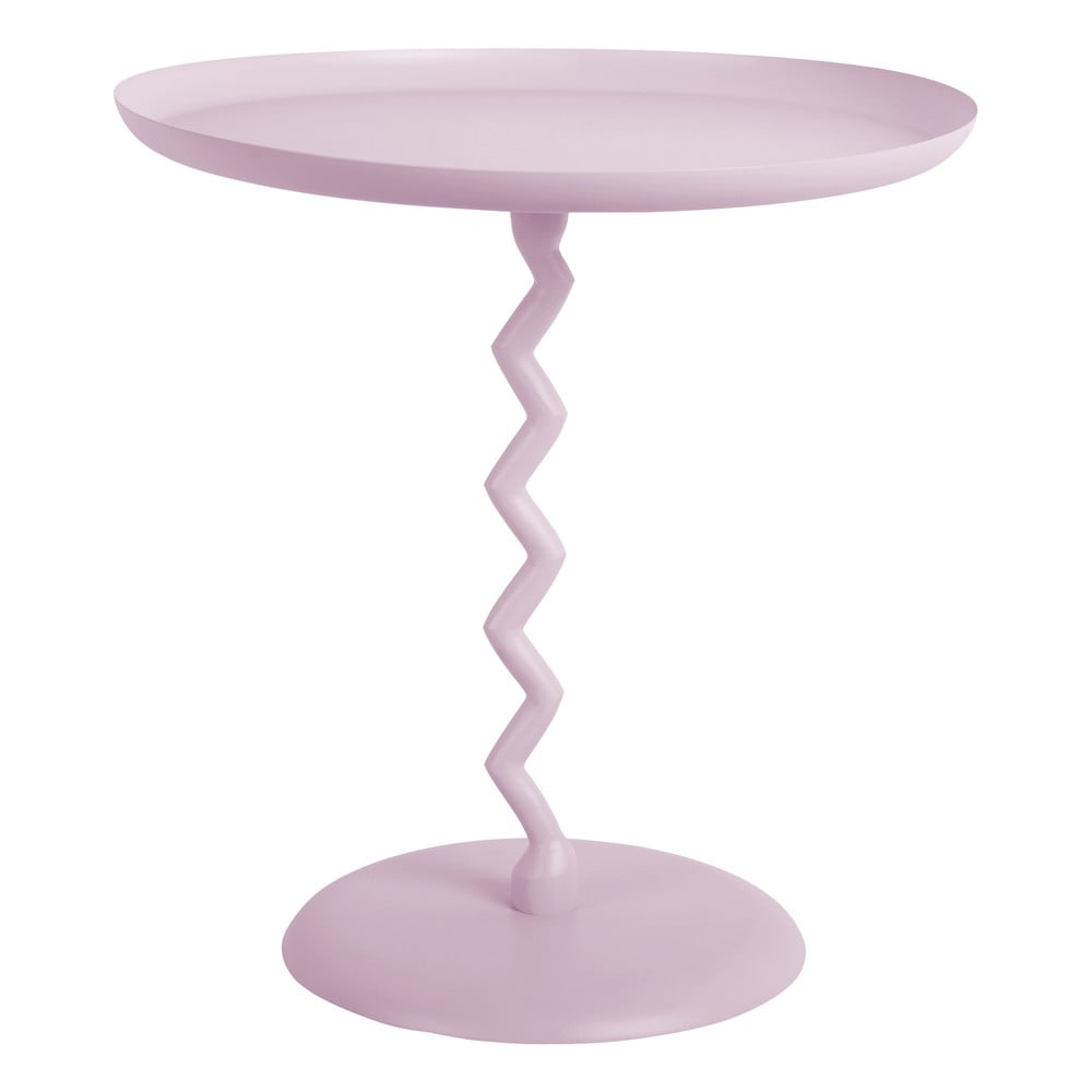 Metalowy okrągły stolik ø 40 cm Zig Zag – Leitmotiv