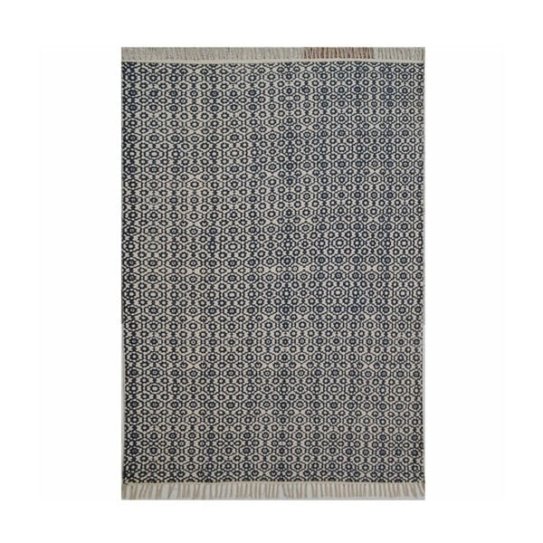 Granatowy dywan bawełniany The Rug Republic Bundi, 230x160 cm