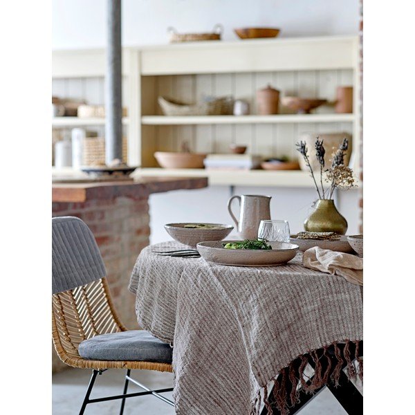 Różowy kamionkowy talerzyk deserowy Bloomingville Alia, ø 23,5 cm-image-3