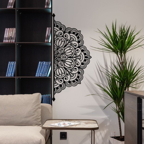 Metalowa dekoracja ścienna 160x70 cm Mandala – Wallity-image-3