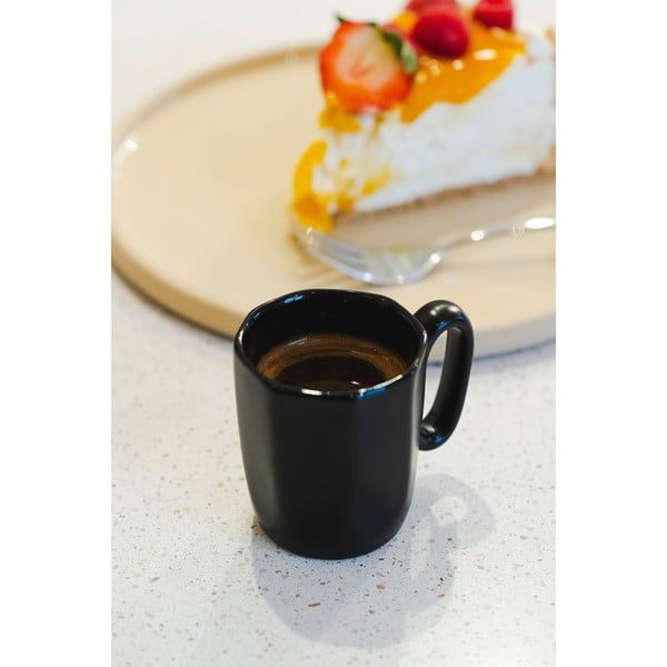 Czarne kamionkowe kubki na espresso zestaw 2 szt. 80 ml Fuori – Vialli Design-image-4