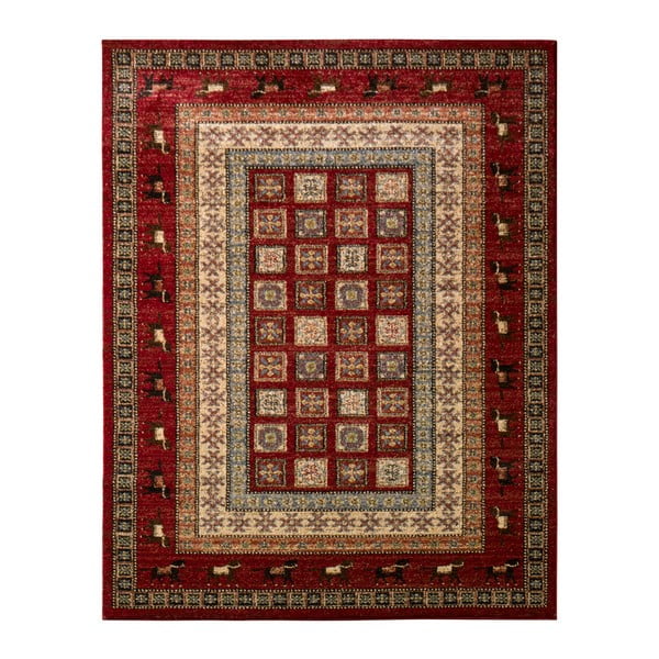 Czerwono-beżowy dywan Schöngeist & Petersen Gemstone Ruro, 160x230 cm