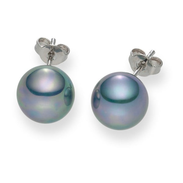 Jasnoniebieskie kolczyki z pereł Pearls of London Mystic