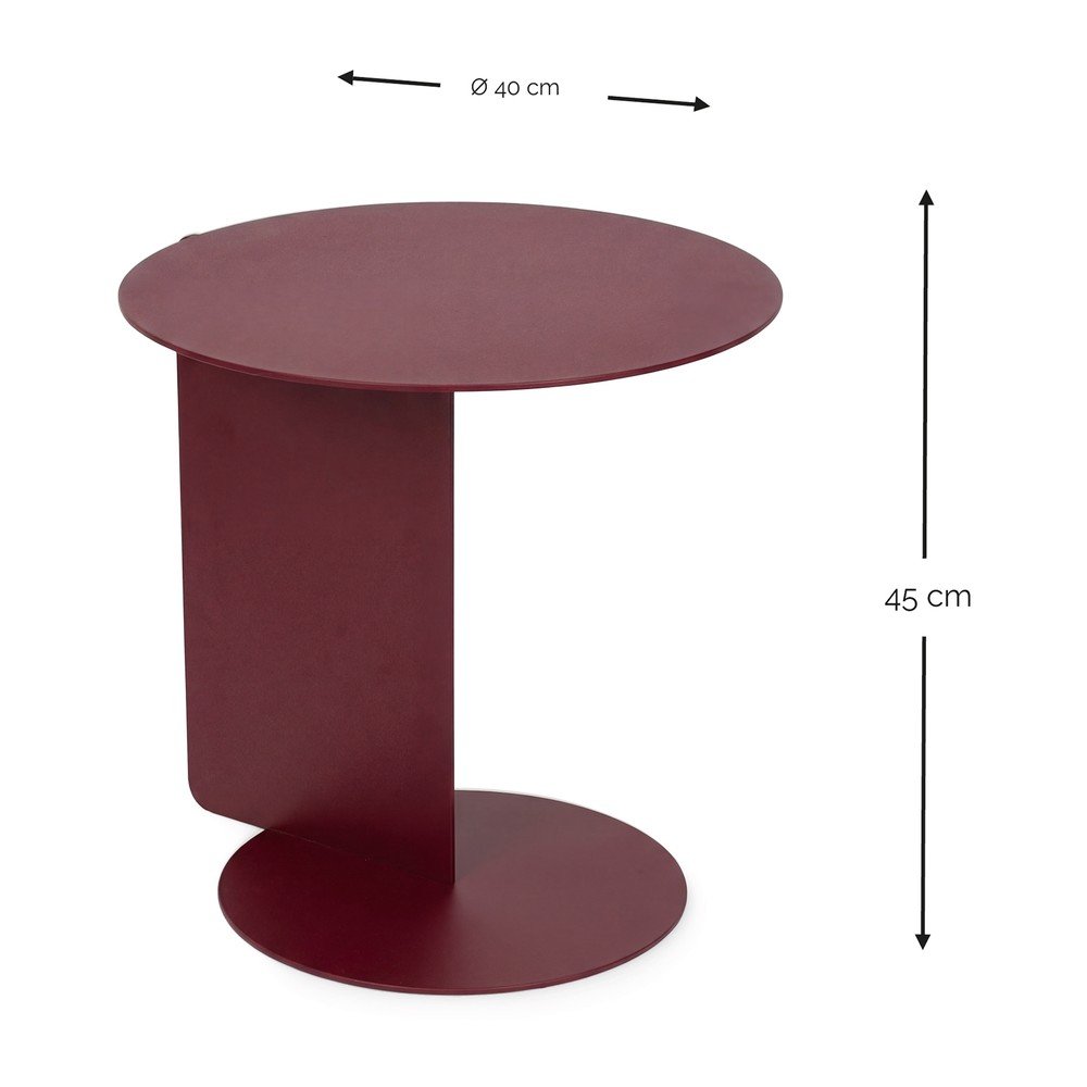 Stalowy okrągły stolik ø 40 cm Salsa – Spinder Design (zdjęcie 4)