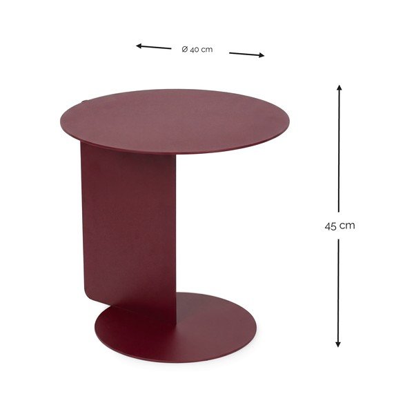 Stalowy okrągły stolik ø 40 cm Salsa – Spinder Design-image-3