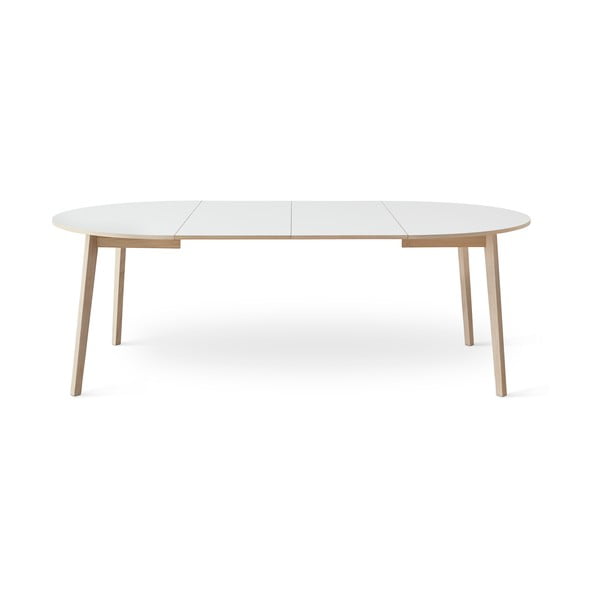 Okrągły rozkładany stół z dodatkowym białym blatem ø 130 cm Single – Hammel Furniture-image-3