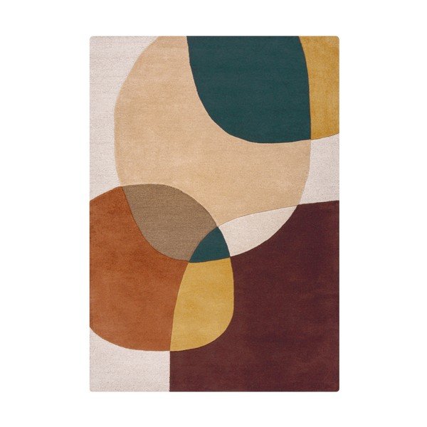 Fioletowy wełniany dywan tkany ręcznie 120x170 cm Glow Purple Multi – Flair Rugs