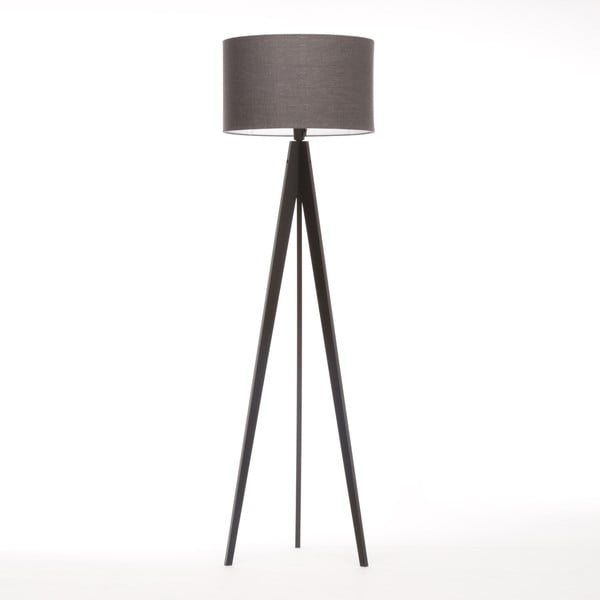 Lampa stojąca Artist Dark Grey Linnen/Black Birch, 125x42 cm